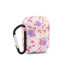 SKU-N11 силиконовый защитный чехол с металлическим брелком для Apple AirPods