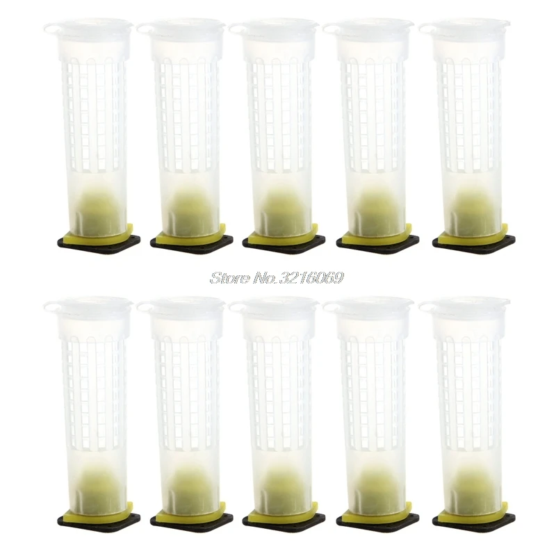 10 шт. Пчеловодство Rearing Cup Kit пчела королева клетки роликовое оборудование для