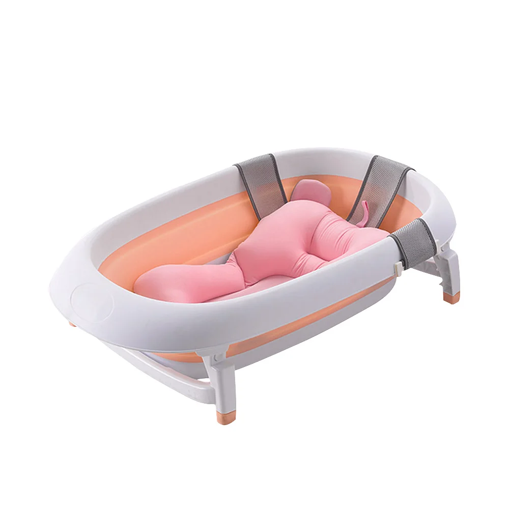 Кровать для новорожденных бампер чистый тканый плисовый узел Накладка для детской кроватки Детская кроватка для защита для кроватки детская спальная кровать-экспонат TravelBed - Цвет: Розовый
