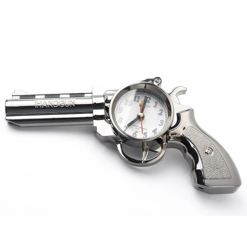 YCYS-Новинка пистолет форма будильник настольный стол домашний офис Декор подарки