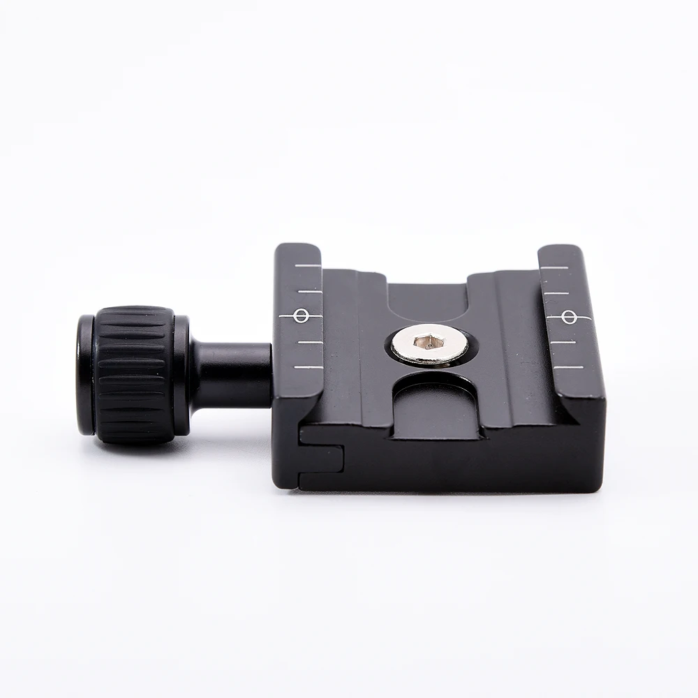 

QR-50 Quick Release Plate Clamp Adapter with Built-in Bubble Level for Arca Swiss RRS Wimberley Tripod Ball Head