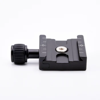 

QR-50 Quick Release Plate Clamp Adapter with Built-in Bubble Level for Arca Swiss RRS Wimberley Tripod Ball Head