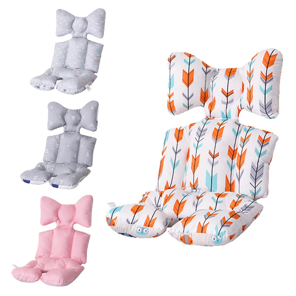 

2 Sides Printed Stroller Accessories Baby Stroller Seat Pad Soft Cushions Mattress In A Stroller Car Seat Pad Pushchair Cushion