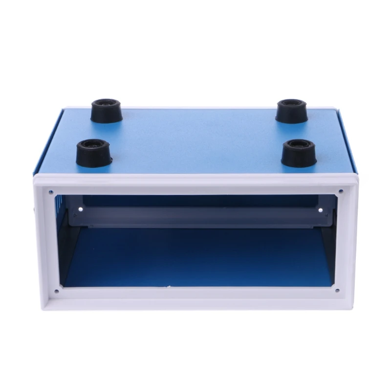 Очень прочный синий металлический корпус проект Чехол DIY Распределительная коробка 6," x 5,1" x 3,1"