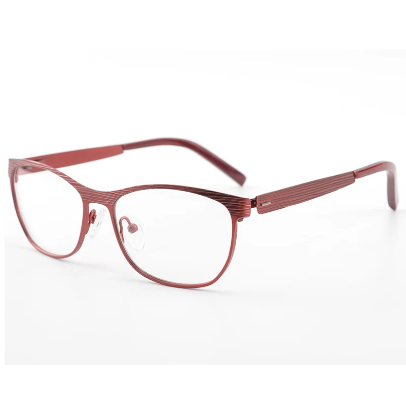 Women Metal Retro Red prescription glasses frame in eyewear framesprescription glasses frames