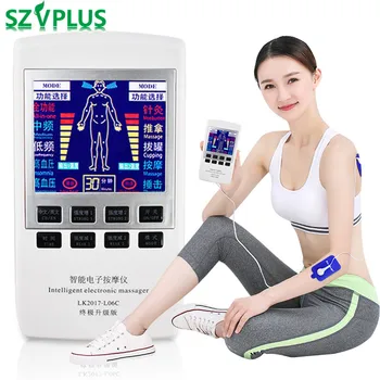 

18pad Tens Electric Massager MultiFunctionCupping Acupuncture Dual Frequency Physiotherapy Massage Machine EMS Muscle Stimulator