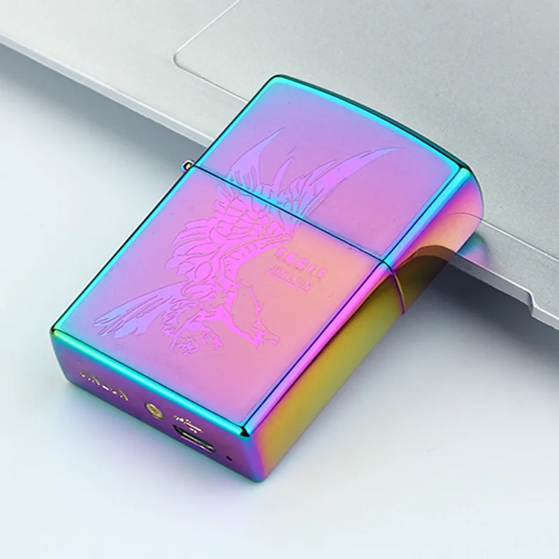 Дизайн 6 дуговая Зажигалка более мощная USB перезаряжаемая электрическая плазменная импульсная Зажигалка для дыма сигарет табачная трубка - Цвет: 21
