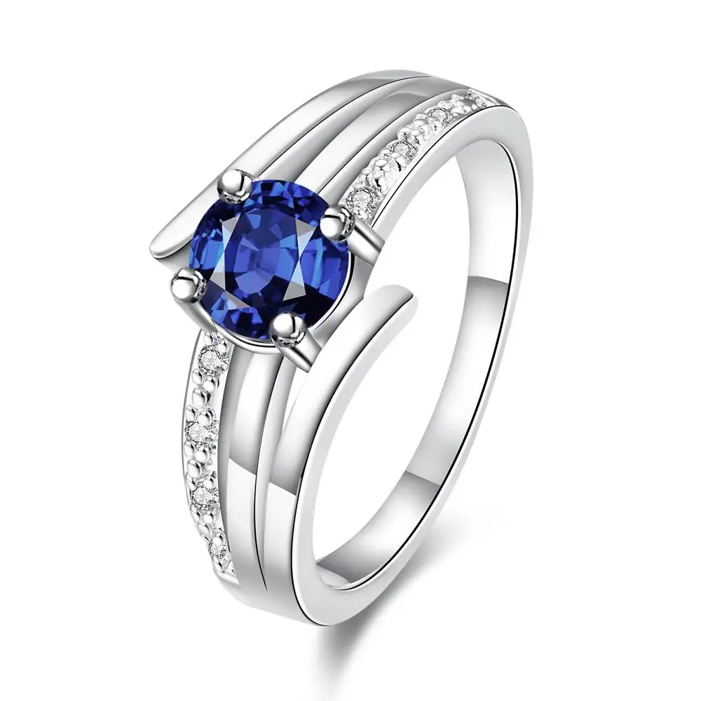 Elegant Angel Wings Cz Ring Fashion Jewelry Silver Plated Vintage