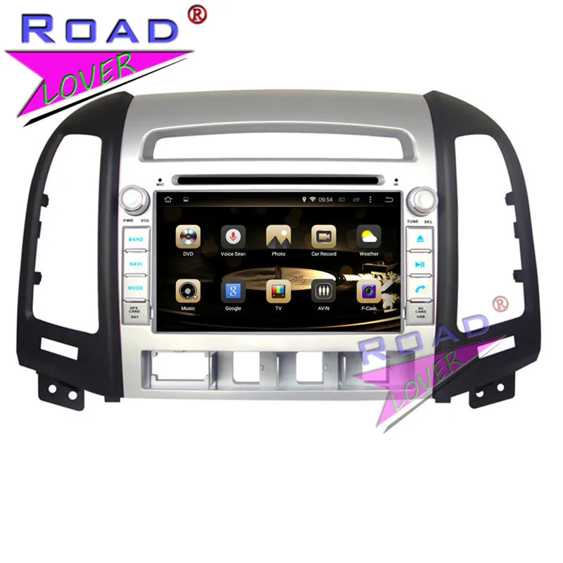 Excellent Roadlover Android 8.0 Car PC DVD Player Autoradio For Hyundai Santa Fe 2006 2007 2008 2009 2010 2011 2012 Stereo GPS Navigation 1