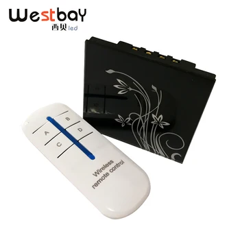 

Westbay Touch Switch 3 Gang 2 Way Black Color Wall Switch With Remote Control Tempered Glass Light Switch 110-240V Panel Switch