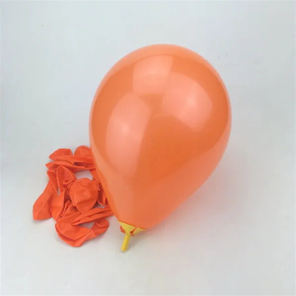 100 шт./лот 10 дюймов белые 1,5 г латексные шары воздушные шары надувные свадебные украшения на день рождения Детские вечерние плавающие Воздушные шары игрушки - Цвет: Orange
