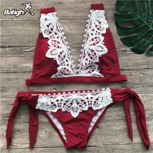 Женский купальник, кружевное бикини, пуш-ап, комплект бикини, купальники, кружевное бикини, боди, купальный костюм