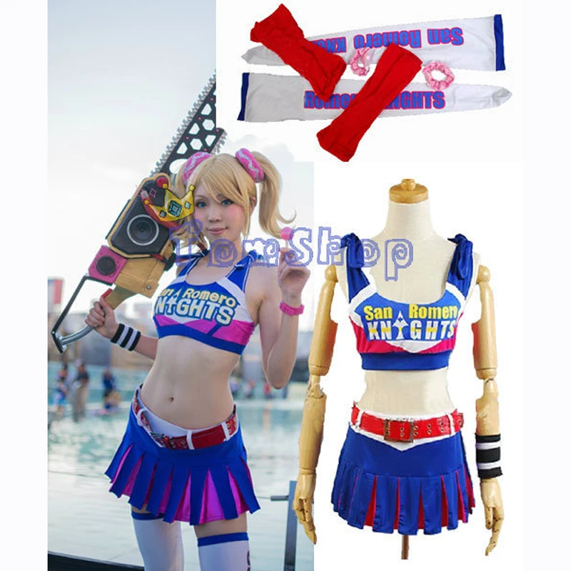 Lollipop Chainsaw Cosplay Uniform Suit Women Girl's Halloween Costumes