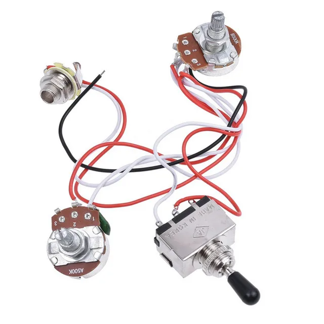 Electric Guitar/Bass Wiring Harness 3Way Toggle Switch