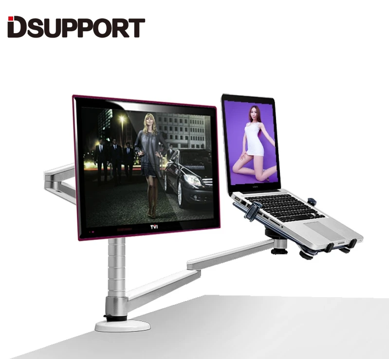 25 polegadas + suporte para laptop, monitor duplo suporte