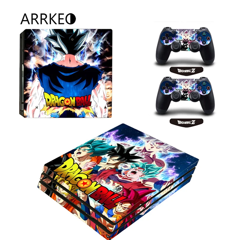 Виниловый чехол ARRKEO Dragon Ball Son Goku для PS4 Pro защитные наклейки Sony PlayStation 4 консоль 2 шт.