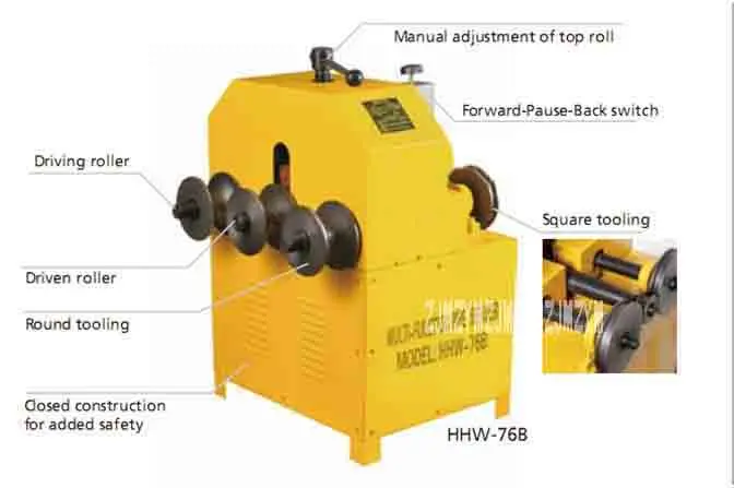 В 380 В в/220 В электрические многофункциональные трубы Бендер HHW-76B полуавтоматические круглые и квадратные трубы 360 градусов гидравлические
