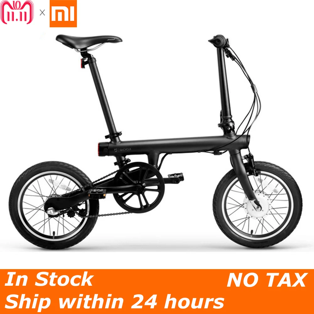 

100% Original Xiaomi QiCYCLE - EF1 Folding Electric Bike Bluetooth Smart Electric Bicycle 16inch Mini Bicycle APP