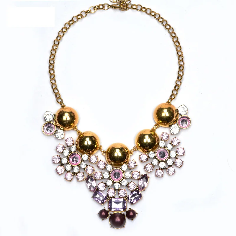 Winter New Fashion Luxury Crystal Flower Clear za Big Brand Party