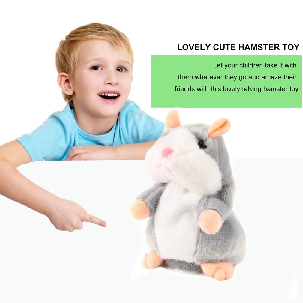 Говоря Хомяк Мышь Pet плюшевая детская игрушка кивая ходить звука говорящий хомяк мягкие игрушечные зверушки Детские Образовательные Подарки