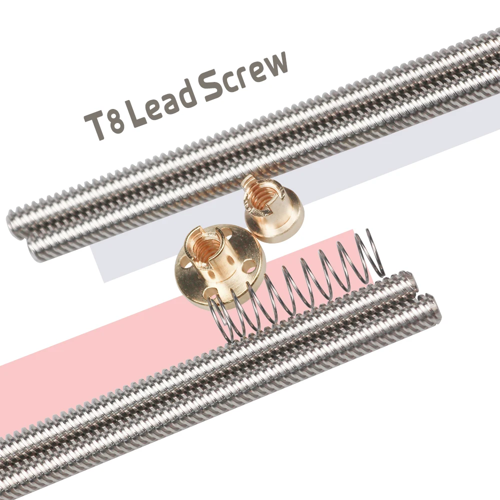 1 комплект THSL 300 8D 100/200/300/350/400/500 мм ходового винта трапециевидной + T8 беззазорной