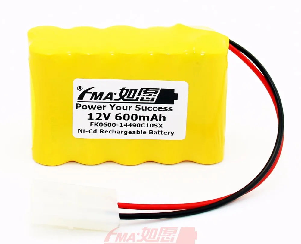 Никель-кадмиевый аккумулятор AA 12V 600mAh для моделей Игрушек аварийный выход входный светильник резервного питания 10SX