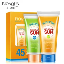 BIOAQUA солнцезащитный крем летний прозрачный увлажняющий крем Защита груди набор для защиты от солнца водостойкая изоляция набор для защиты от солнца