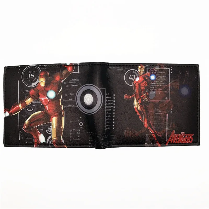 Бумажник для кредитных карт с изображением героев комиксов - Цвет: Iron Man 006