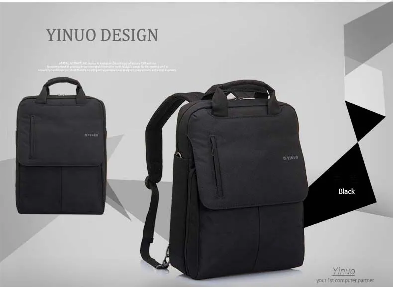 Премиум Оксфорд противоударный Водонепроницаемый ноутбук рюкзак сумка для Notebbook 13/14/15 дюймов ноутбуки и Планшеты - Цвет: Black