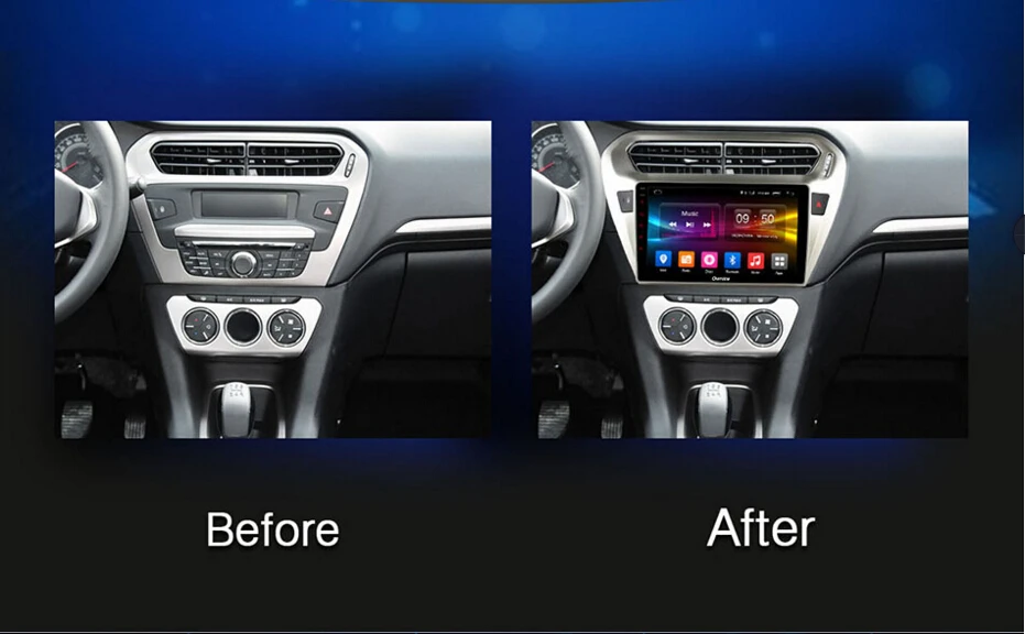 Excellent 9 " Car DVD Player GPS Navi The Newest Android8.0 7.1 For Peugeot 301 2014-2016 Octa Core 4GB RAM+32GB ROMWIFI GPS Radio Stere 7