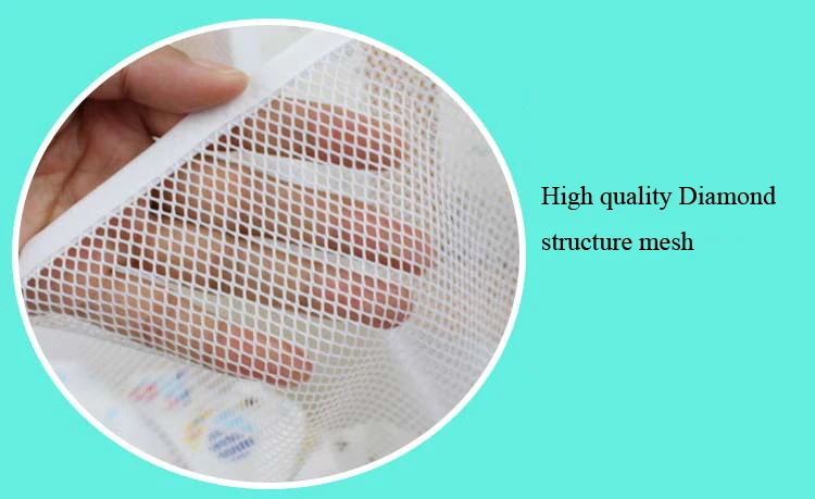 Baby Cot Bed Hanging Storage Bag Crib Organizer Toy Diaper Pocket