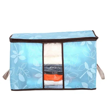 

2018 New Arrival Home Storage Organization Designer Flower Printed Quilty Storage Bags Clothing Organization Package