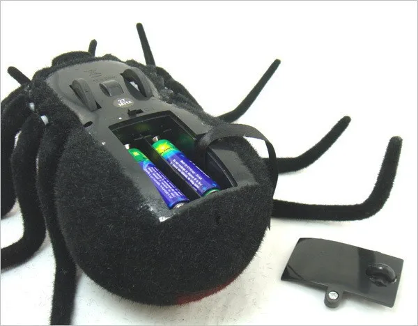 Электронный Питомец дистанционное управление моделирование Тарантул глаза блеск умный черный паук 4Ch Хэллоуин RC Tricky шалость страшная игрушка подарок