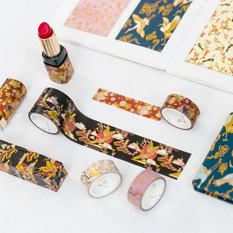 

3 Rolls/set Vintage Washi Tape 1.5cm/3cmx3m Decorative Tape for DIY Album Diary Planner Lipstick Scrapbooking Masking Tape