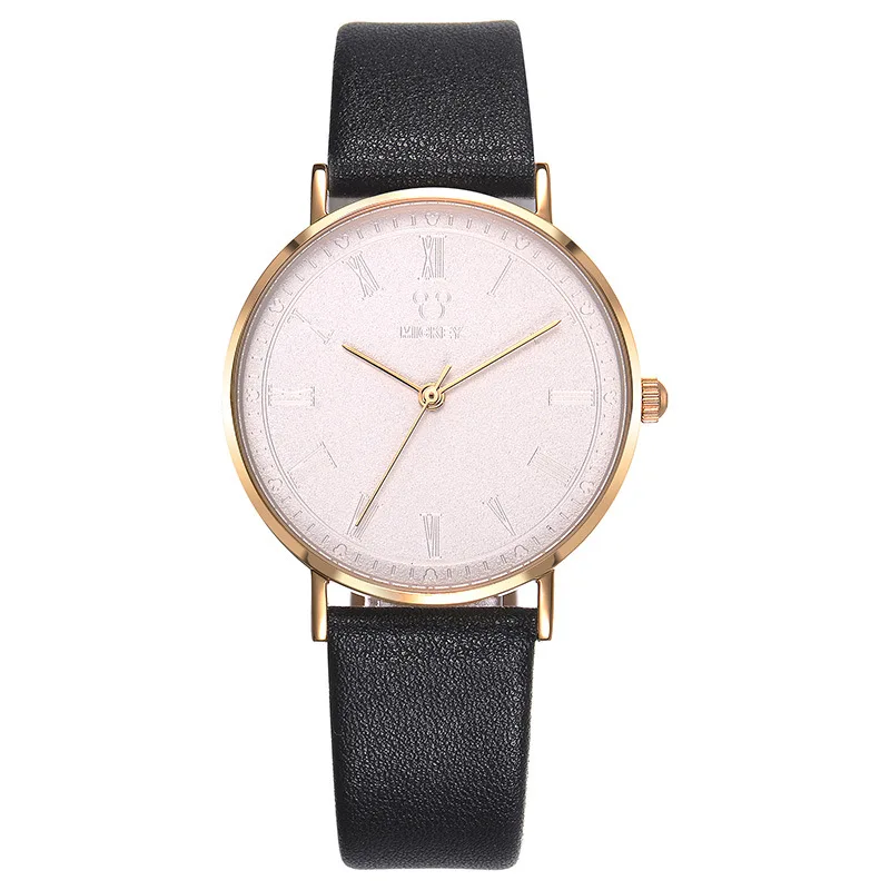 

woman wristwatches quartz genuine leather ladies clocks Disney brand mickey watches waterproof female clocks Citizen movement