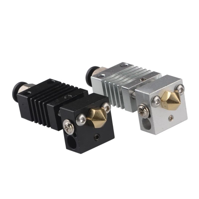 

2 Pack V6 4.1Mm Through Hole Black/Silver All Metal J-Head Hotend Remote Extruder Set for 3D Printer