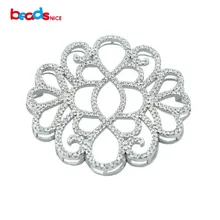 Beadsnice изящных ювелирных изделий micro pave 925 серебряные подвески для Роскошные ювелирные изделия ожерелье делая ID30137