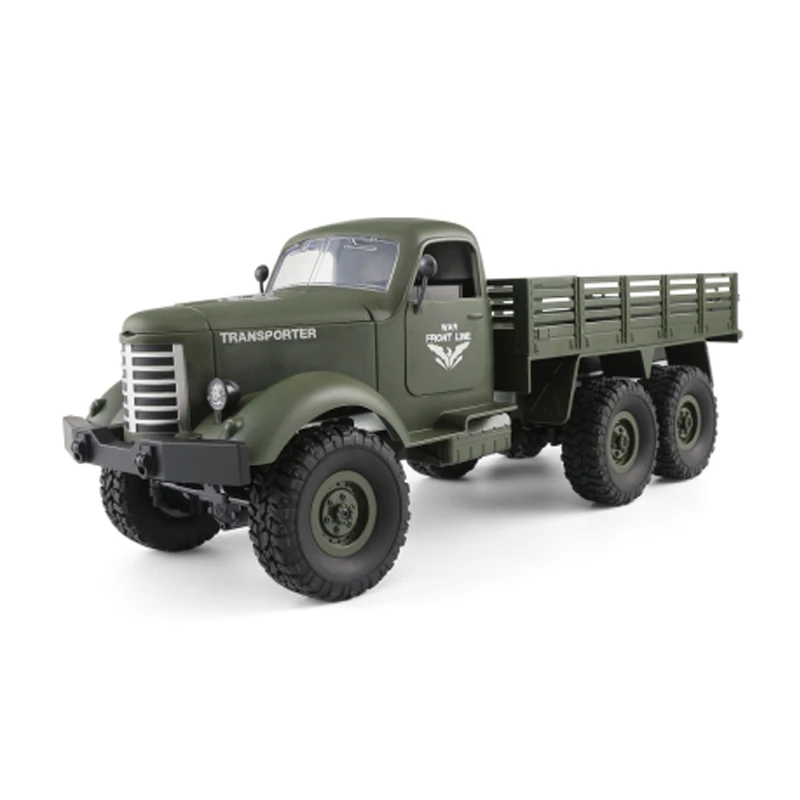 

JJRC Q60 6WD RC Off-road Car Military Truck Inclined Plane Differential Shock Absorbers Speed Conversion