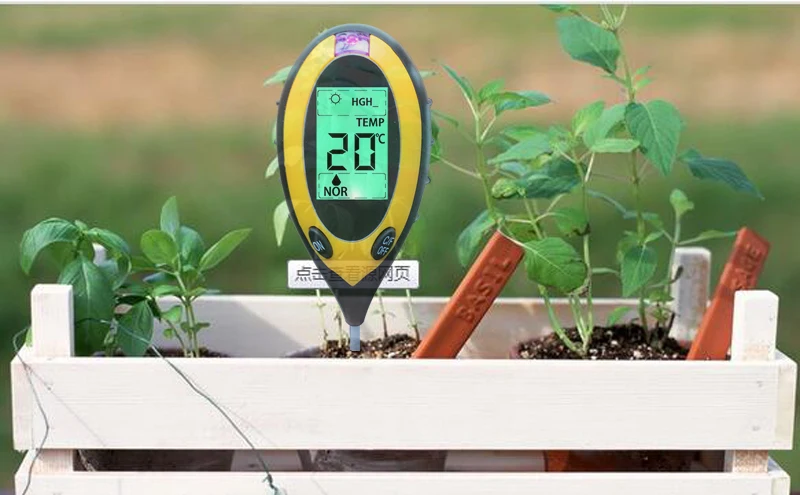 4 in1 PH Измеритель влажности почвы, почвы измерительный прибор, Измерители кислотности сад/посадки парниковых овощей почвы тестер soil ph meter digital ph meter измеритель влажности почвы ph метр