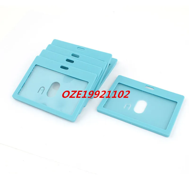 Детский синий пластиковый горизонтальный держатель ID карты 9 см x 5,4 см