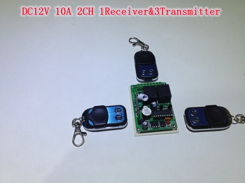 Free shipping Hong Kong Post Air mail DC12V 10A 2 CH Wireless Remote Control Light Switch Receiver 3 Radio Transmitter | Обустройство