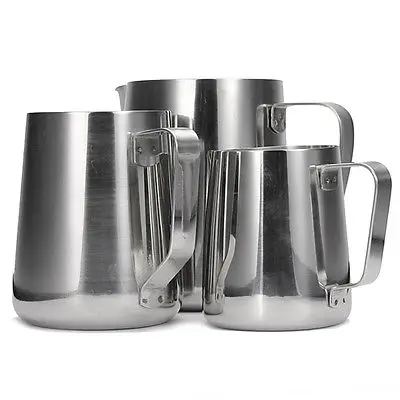 Stainless Steel Espresso Coffee Pitcher Craft Latte Milk Frothing Jug Mugs