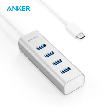

Anker USB C Hub, Aluminum USB C Adapter with 4 USB 3.0 Ports, for MacBook Pro 2018/2017,Chromebook,XPS,Galaxy S10/S9/S8 and More
