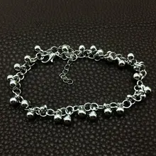 10 шт. маленький звенящий ножной браслет из титановой стали для женщин Девушка любовник ножной браслет модная цепочка на ногу ювелирные изделия