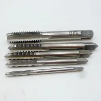 

5pcs Hand Tap Tapping Screw Thread Metric Plugs Taps Set M3 M4 M5 M6 M8 Straight Flute 3mm-8mm Hand Screw Thread Metric Plug