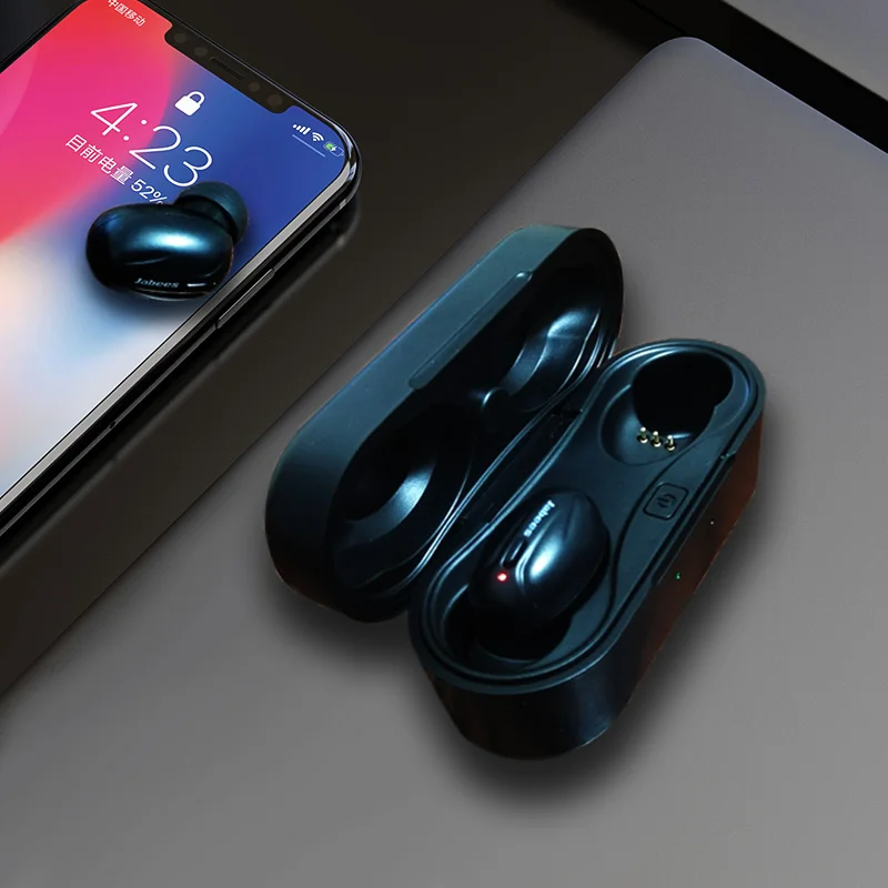 

Jabees bluetooth earphones headphones wireless earphones gaming headset waterproof support Qi wireless charging handsfree