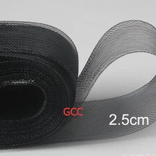 "(2,5 см) Плоский Жесткий Гладкий Crins Кринолины из конского волоса отделка/коса для женщин шляпа 100 Ярд/лот#2 цвета