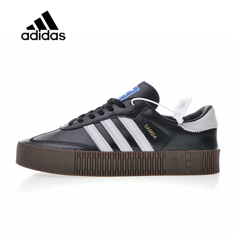 Original New Arrival Official Adidas Originals Samba Rose W Men's & Women's Skateboarding Shoes Sport Outdoor Sneakers AQ1156