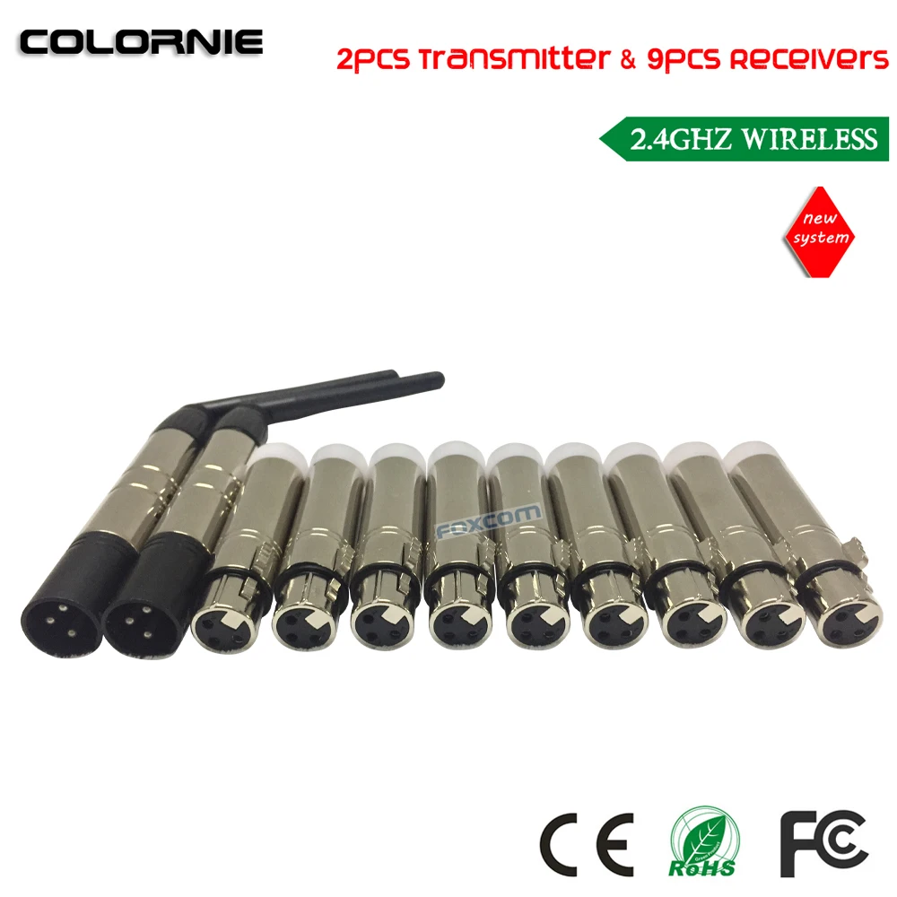 DHL Бесплатная доставка 2 4G DMX512 Dfi DJ LC-512X беспроводной передатчик и приемник