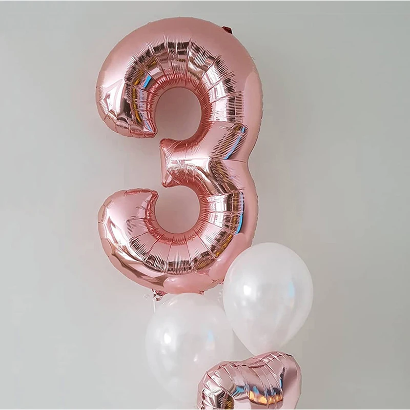 1 шт. 40 ''Золото Серебро номер воздушный шарик из алюминиевой фольги Гелий воздушные шары на день рождения вечерние Декор праздник надувные воздушные балы